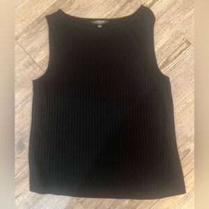 Liverpool Women's Black Ribbed Tank Top